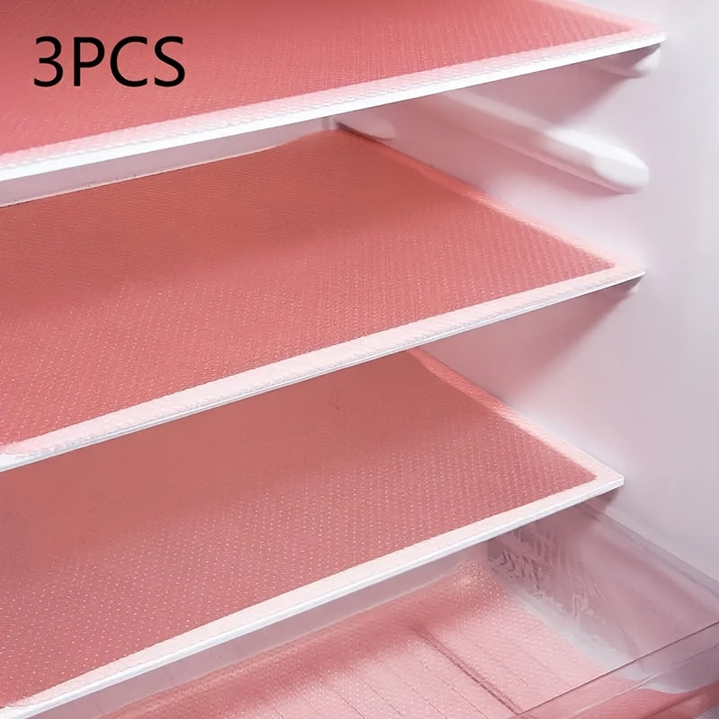 TEMU 8-16 Refrigerator Mats, Washable Shelf Liners For Freezer Top Glass Shelves, Kitchen Accessories For Home Use, Suitable For Hotels, Restaurants,