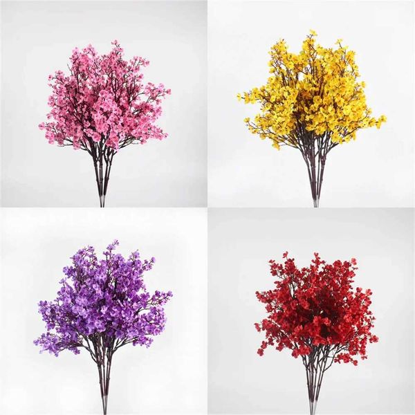 Sakura artificial flower baby breathing gypsy fake flower DIY wedding decoration home bouquet artificial flower Br Y250110