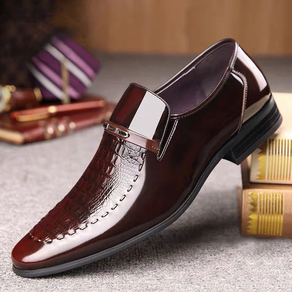 Mens Classic Dress Shoes Leather Business Casual Formal Sports Shoes Plus Size Office Wedding Party Oxford Shoes 241108