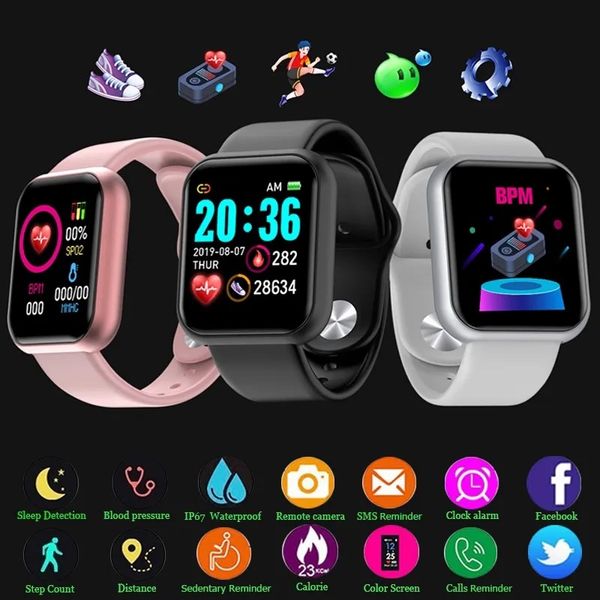 Watch Fitness Bracelet Blood Pressure Heart Rate Monitor Pedometer Cardio Bracelet Men Women Watch