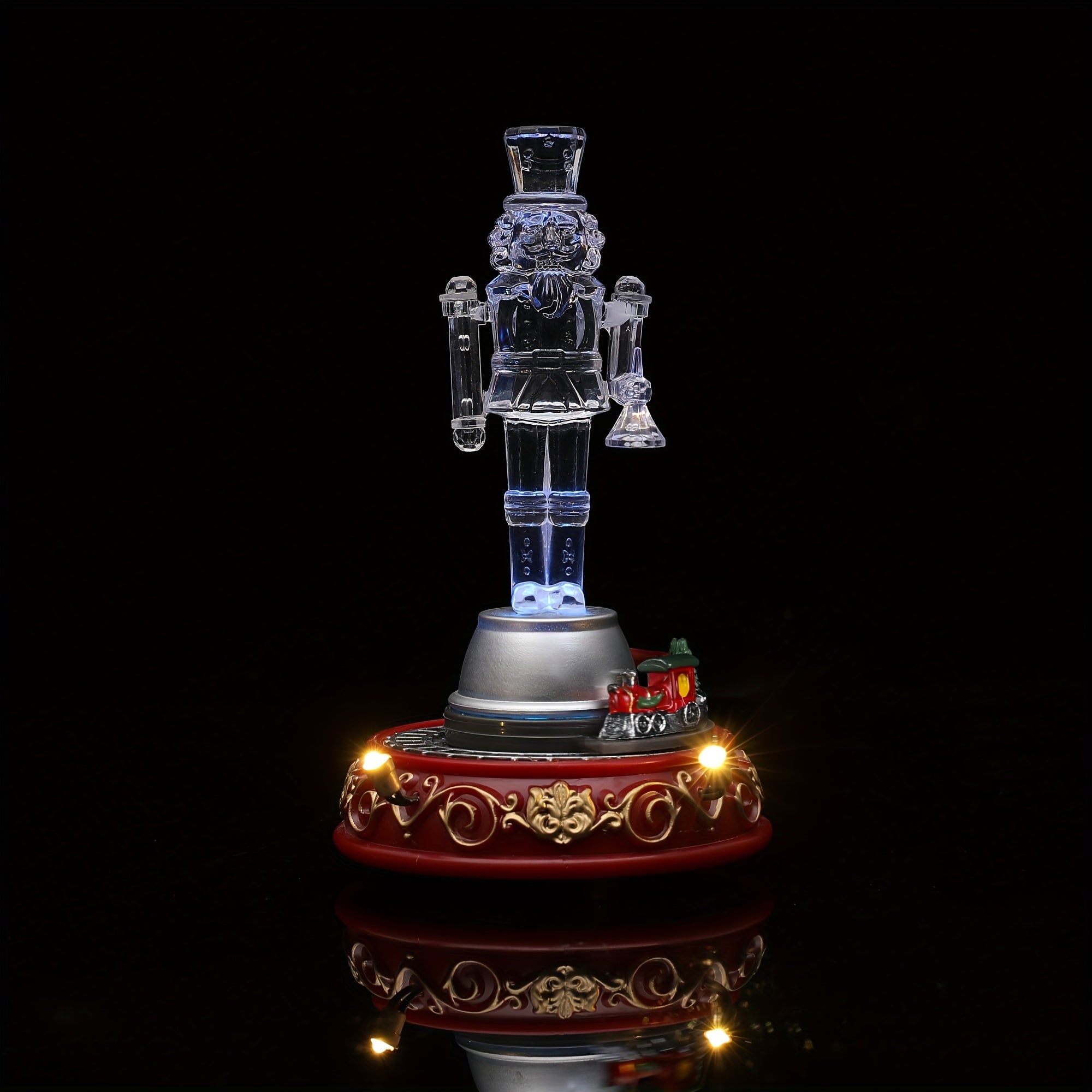 TEMU A Colorful Nutcracker Winter Ornament For Offices, Bedrooms And Living Rooms, Table Top Fireplace Ornament, Christmas Ornament Party Ornament,