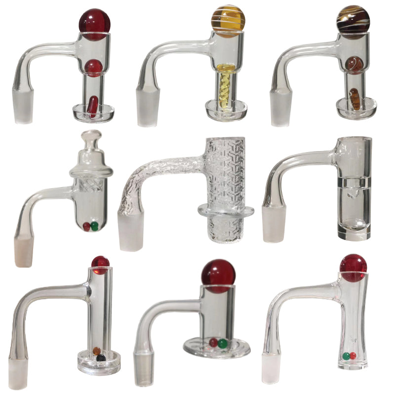 Full Weld Smoking Terp Slurper Quartz Banger Blender Finger Bangers Top Carb Cap Middle Balls Capsule Pill Fully Welded For Water Pipes Hookah Bong