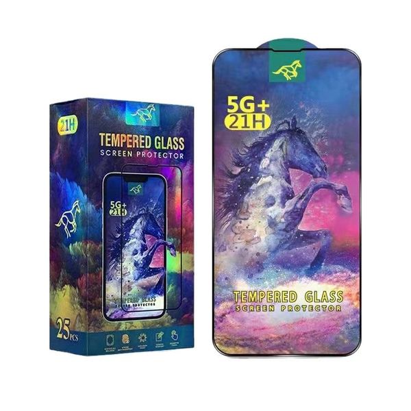 Screen Protector For Iphone 15pro 14pro 13 12 11 Pro Max X XS XR MAX Plus full glue clear tempered glass 2.5 D HD Toughened Clear Screen scr