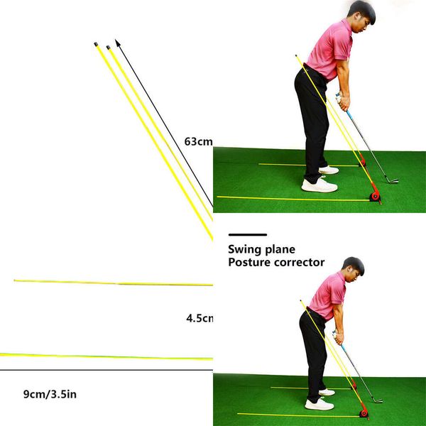 New High-carbon Golf Swing Trainer Portable Gesture Adjusting Exercising Training Aid Indoor Outdoor Teaching Guide Accessories
