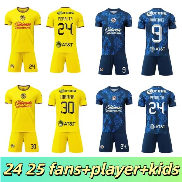 24 25 Soccer Jerseys liga mx ClUb AmEriCa ESCOBOZA GIOVANI HENRY football shirts fans player kids kits