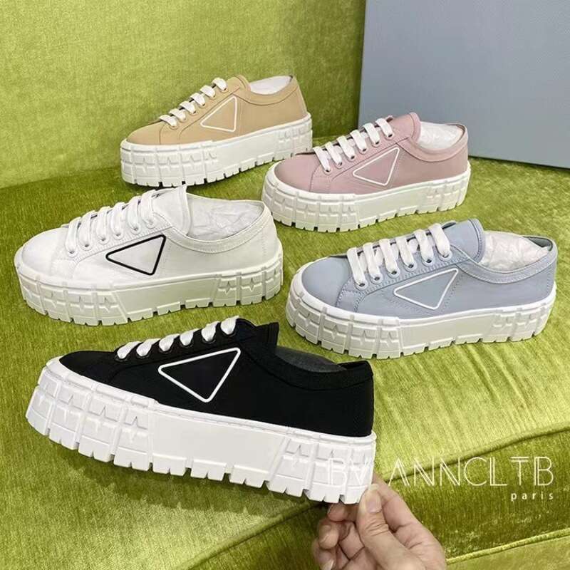 Triangle Thick-Soled Height-Increasing Cookie Shoes Spring Summer Women&#039;s Breathable Thin Casual Versatile Platform Sneakers