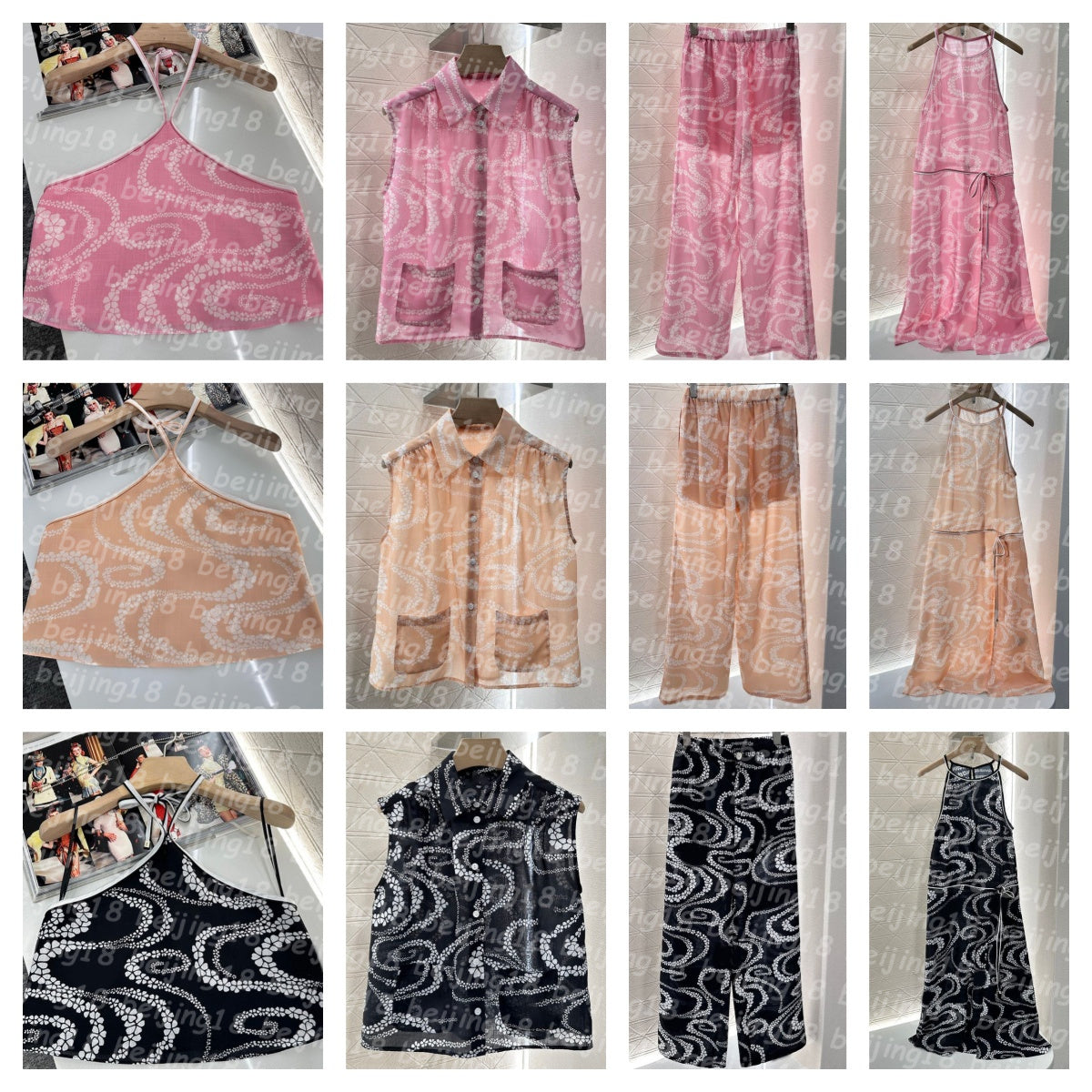 Fashion Designered shorts vest pants shirt sleepwear suit Summer Autunm wear for women