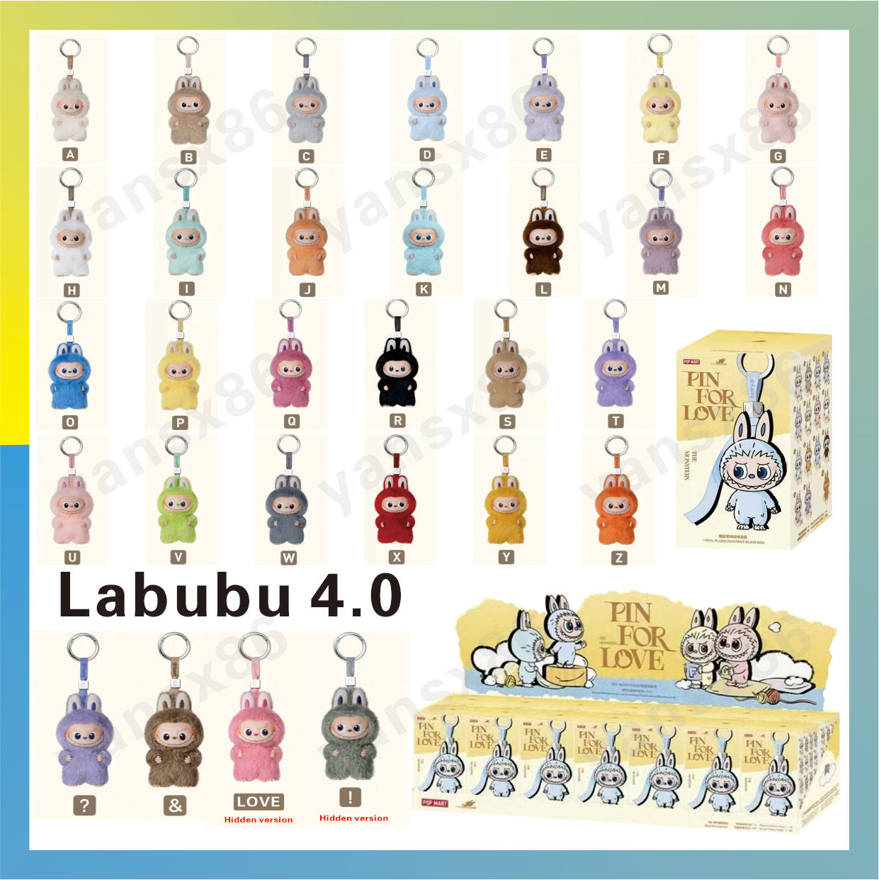 Labubu V4 Mythical Creature Large Energy Series Blister Card, Play Doh, Keychain, Decorative Gift, Blister Bag, size 10.5CM, suitable for children,