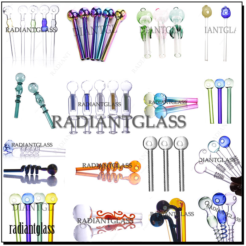 glass pipes fifteen styles dab straw pyrex bubbler Oil Burner pipe tube for hookahs rigs water bongs