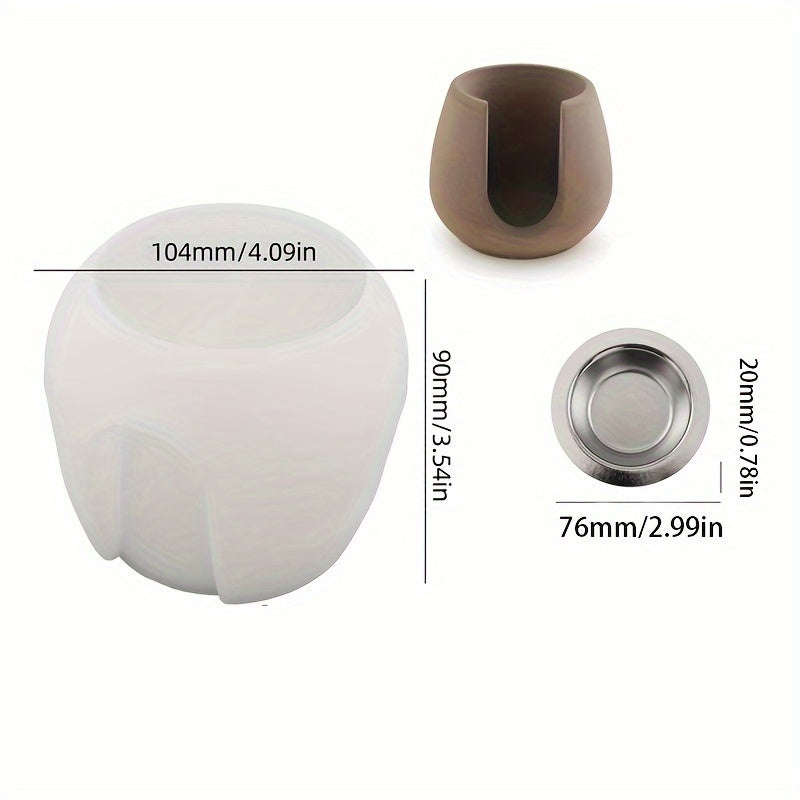 TEMU Silicone Mould - Cylindrical Silicone Mould Diy Hydroponic Vase Concrete Cement Mould Wax Container Making Plaster Mould Essential Oil Candle