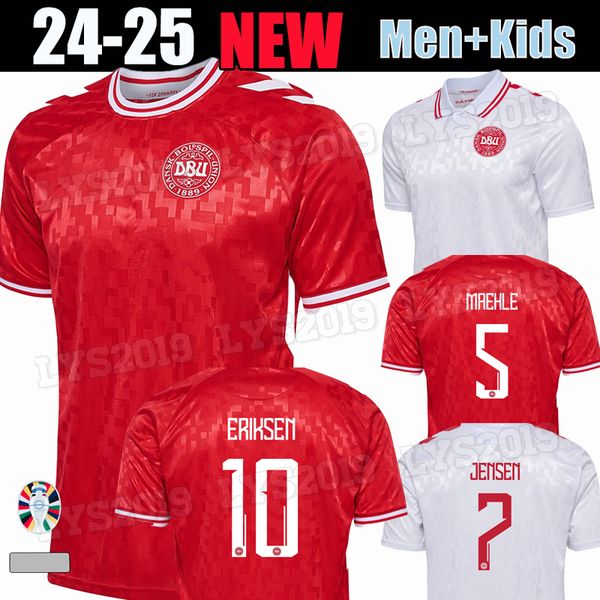 2024 Denmark soccer jersey 24 25 euro ERIKSEN HOME RED AWAY WHITE KJAER HOJBJERG CHRISTENSEN SKOV OLSEN BRAITHWAITE DOLBERG football Shirts