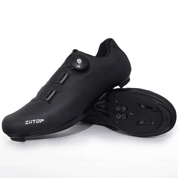 New Men Cycling Sports Shoes Outdoor MTB Shoes PU ather Breathab Lightweight SPD Lock Shoes Women Racing Pedal Bicyc ShoesXJ241121