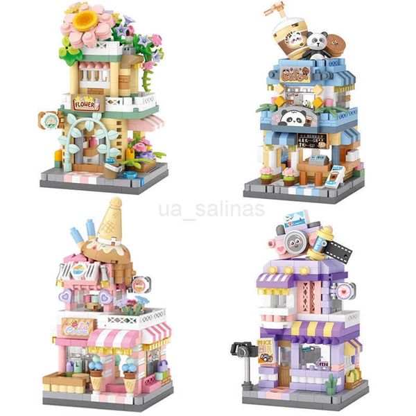 Ci Street View Building Block Set DIY Coffee Flower Shop Model Building Toy Ideal for He Decor and Holiday Gifts Z250210