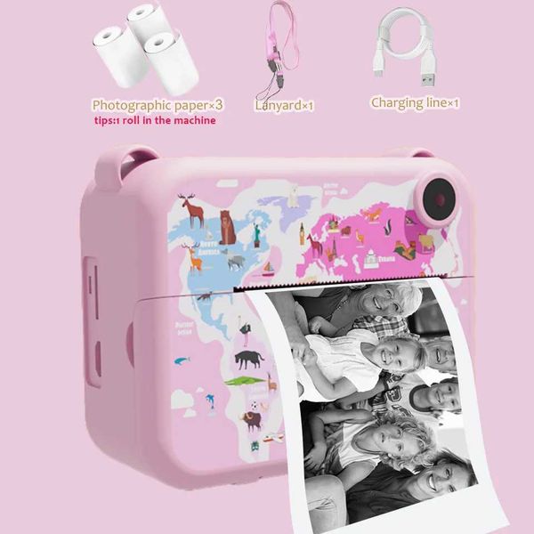 Toy Cameras Instant Digital CameraCamera with Print Paper Kids Child Selfie Video Camera Toy Camera Kids CamcorderNew Year New Years DayL481