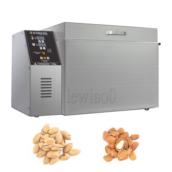 220V 1500W Chestnut Walnut Baking Machine Cashew Peanut Grains Roaster Almond Cocoa Beans Nut Roasting Machine