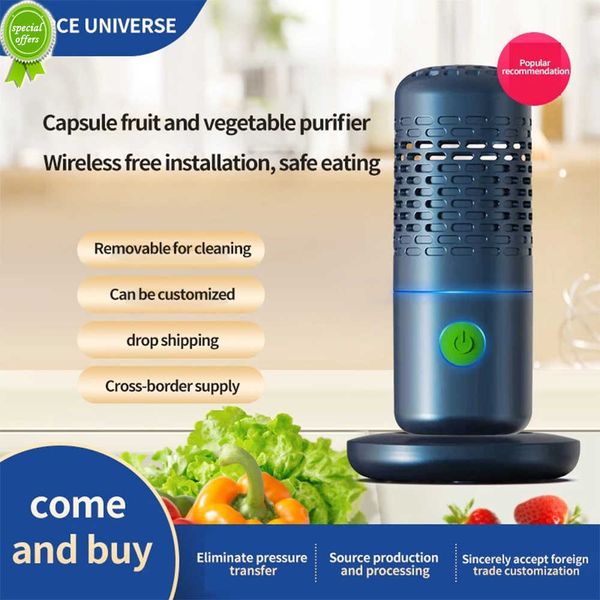 Update Capsule Shape Vegetable Washing Portable Wireless Fruit Air Purifier Household Food Cleaner Hine