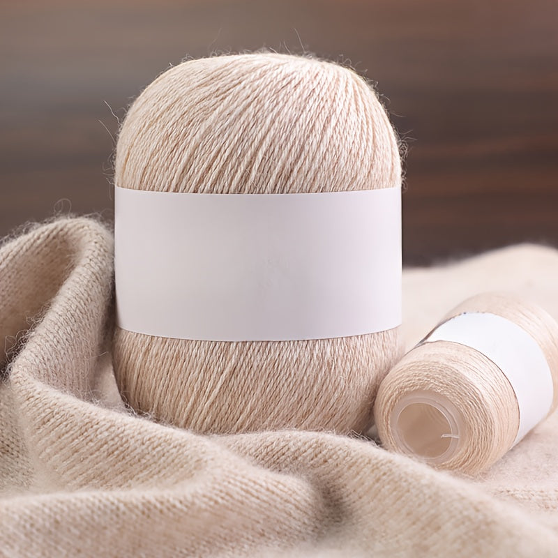 TEMU 6 Pairs Of Cashmere 100.00% Yarn, Soft Cashmere Yarn For Diy Crochet And Knitting Hats, Clothing, .58oz+4.23oz, Chunky Yarn, Soft Yarn For