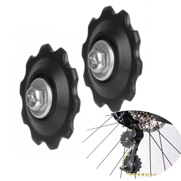 24pcs 10T Bikes Jockey Wheels Mountain Road Bicycles Rear Derailleur Guide Pulley Roller Idler Bearing Plastic Black PartsXJ241210