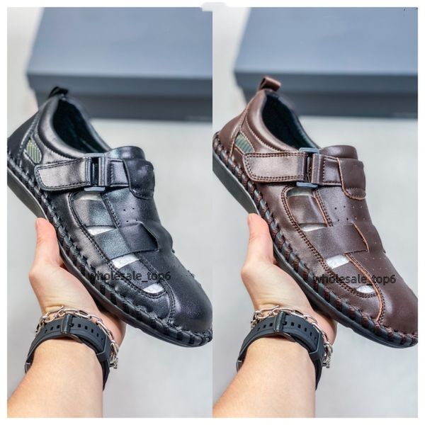 New ABCFJG sandals for men and women fashion breathable outer wear rubber leather casual shoes beach shoes sizes 36-45