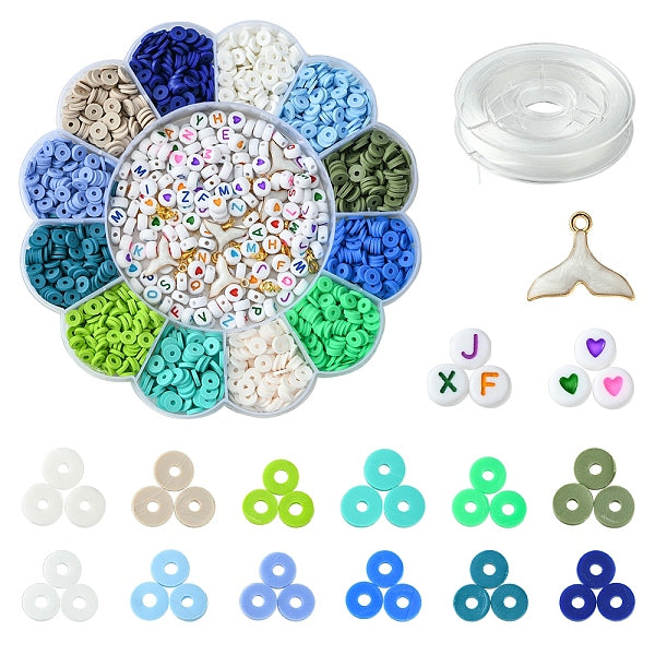 Handmade Polymer Clay Heishi Bead DIY Jewelry Kits