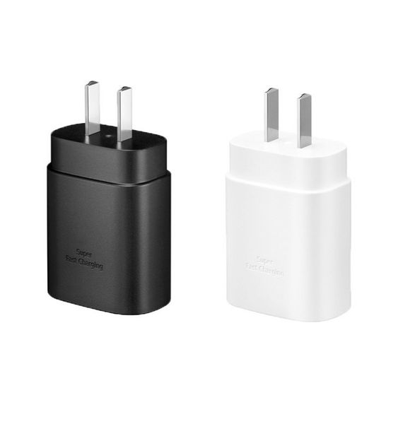 OEM Quality Type-C Chargers Note 1 USB C Fast Charging EU US Quick Charger Adapter PD 2W Power Wall Plug 25W for Samsung Galaxy Note1 S1 S2