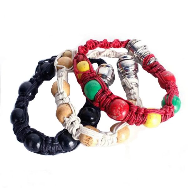 Bracelet Smoking Pipe Beaded Bracelet Pipe Portable Hidden Filter Metal Cigarette Holder Household Smoking Ccessories LL