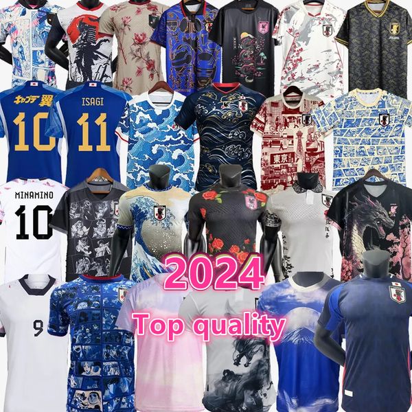 23 24 25 New Japan Soccer Jerseys Cartoon shirt ISAGI ATOM MINAMINO ASANO DOAN KUBO ITO jersey 2023 2024 Japanese Football Shirts kids kit P