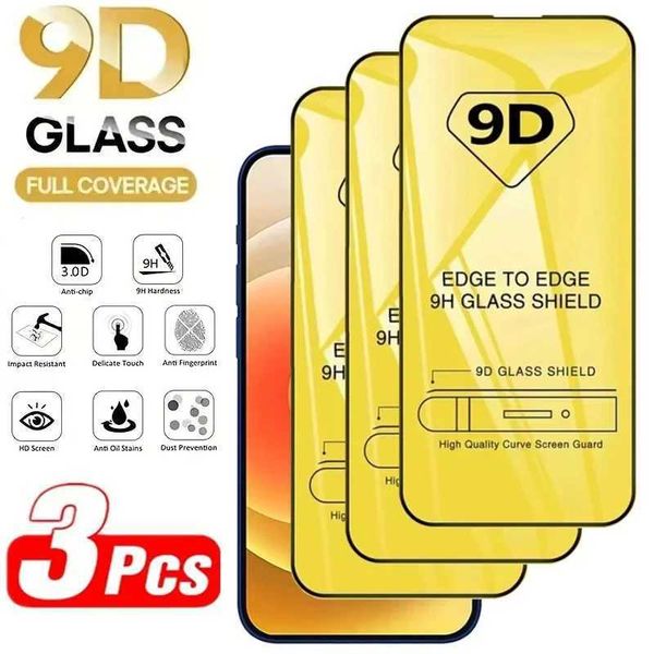 9D Screen Protector Tempered Glass for IPhone 14 16 13 12 11 15 Pro Max Protective Glass for IPhone X XR XS Max 7 8 6 14 Plus SE O250116