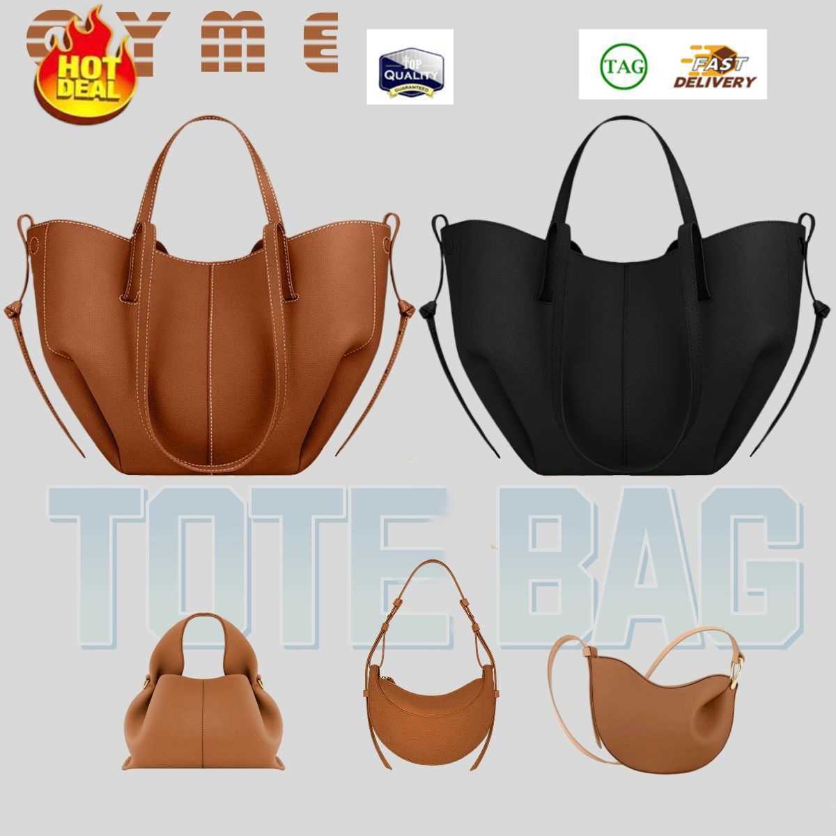 high quality designer bag cyme bag tote bag Half Moon Bag Camel shoulder bag luxury womens Nano leather bag classic handbag 2size small large capaci