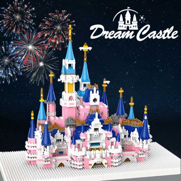 Childrens toy Dream Castle Micro particle Assembly Building Blocks High diffic Building Blocks Puzzle Girl GiftT250118