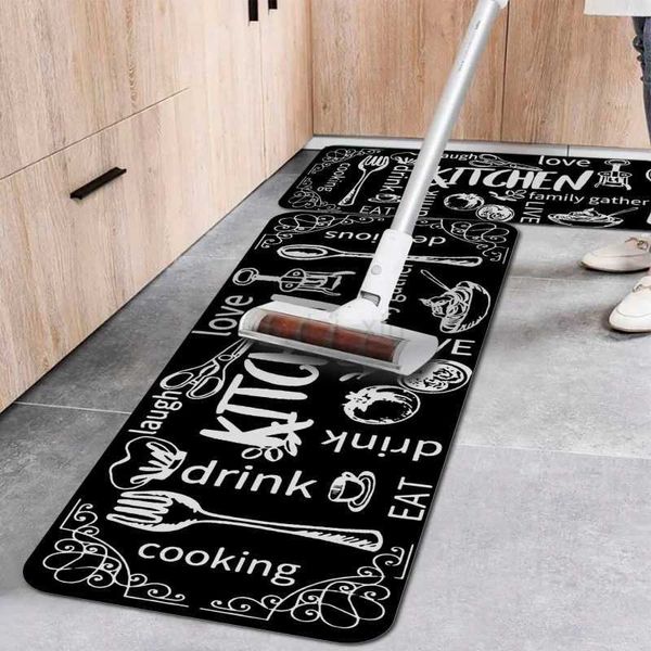VIKAMA Crystal Pile Carpet Washable Non-slip Kitchen Rug Bathroom Rug Carpet For Bath Bathroom Floor Mat Absorbent Kitchen MatY240729