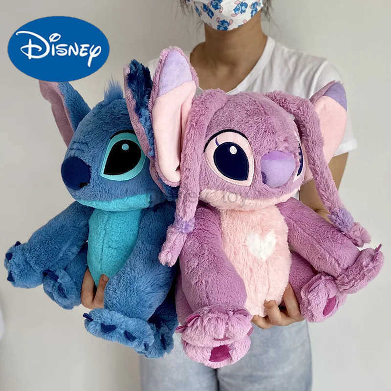 Disney plush dolls 30-40cm Disney Lilo Stitch Stuffed Plush Doll Christmas Gift Doll Plush Monster Steve Angel Childrens Gift Y250423