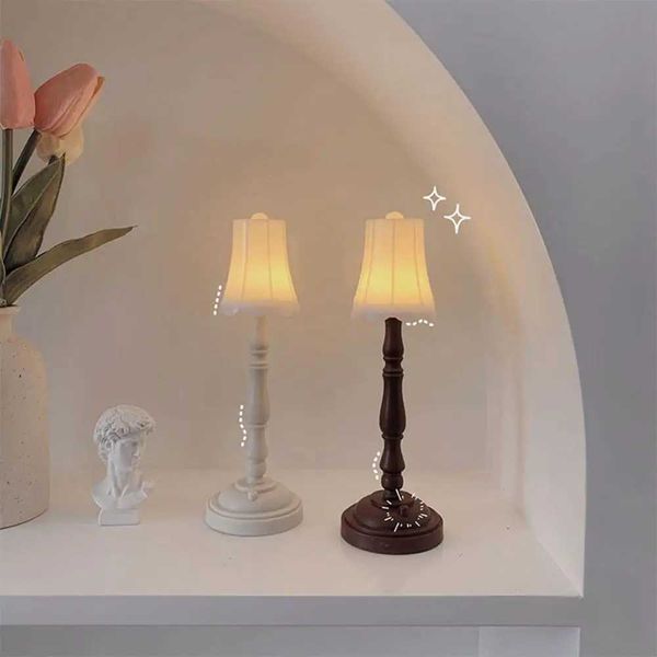 Bedroom Retro LED Warm White Night Light Table Lamp Bedside Lighting Room Ornaments Z250211