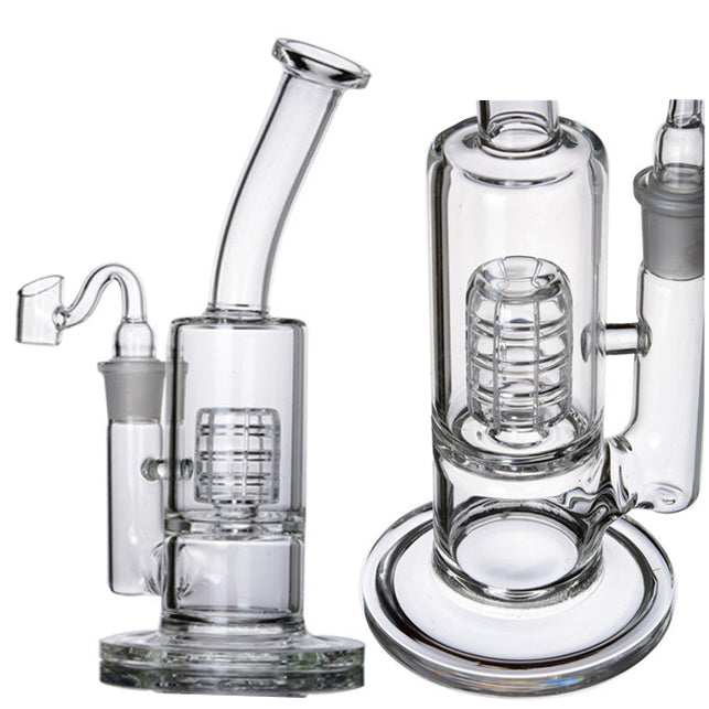 9.1 inchs Matrix Perc Glass Bong Hookahs Smoking Water Pipes Bubbler Heady Glass Dab Rigs Water Bongs Oil Accessorie