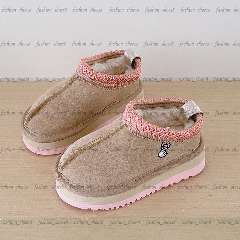 Kids Toddler Tasman Slippers II Designer Children Snow Boots Tazz Baby Boot Ultra Mini Platform Boot Girls Boys Winter Warm Low-Top Mules Shoes