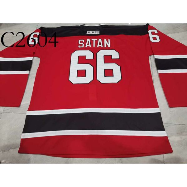 c26 Hockey jerseys Physical photos Miroslav Satan 66 RED Men Youth Women High School Size S-6XL or any name and number jersey
