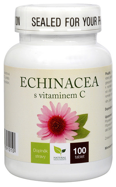 Natural medicaments Echinacea con Vitamina C 100 compresse