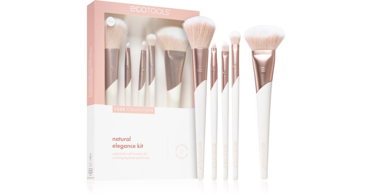 Ecotools Luxe Colección Natural Elegance Set - Juego de brochas