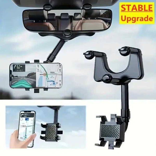 Cell Phone Mounts Holders 360 car phone holder rear view mirror installation car holder navigation G holder foldable adjustable mobile phone
