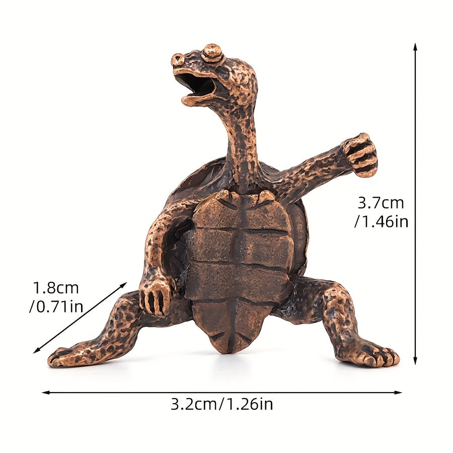TEMU 1pc Martial Arts Turtle - Combat Chinese Boxing Decoration, Alloy Meditation Burner For Home, Office, Temple - No Electricity Needed, Gift For