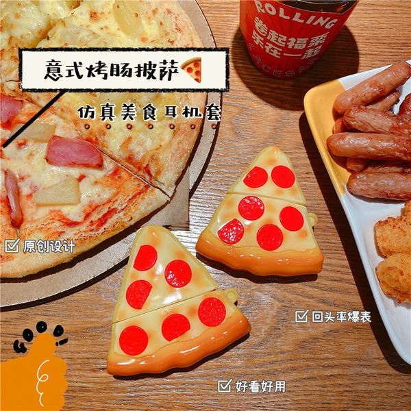 Spooky pizza suitable Pro Bluetooth wireless headphone cover 2-3 generation anti drop personalized rubber case trend