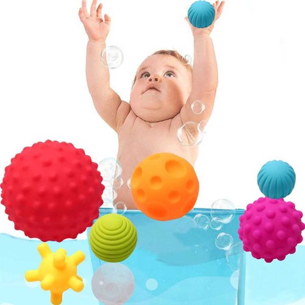 Baby Bath Toys for Children Soft Ball Rubber Toys Swimming Shower Educational Tub Toys in Bathroom Games Water Spraying Tool C250211