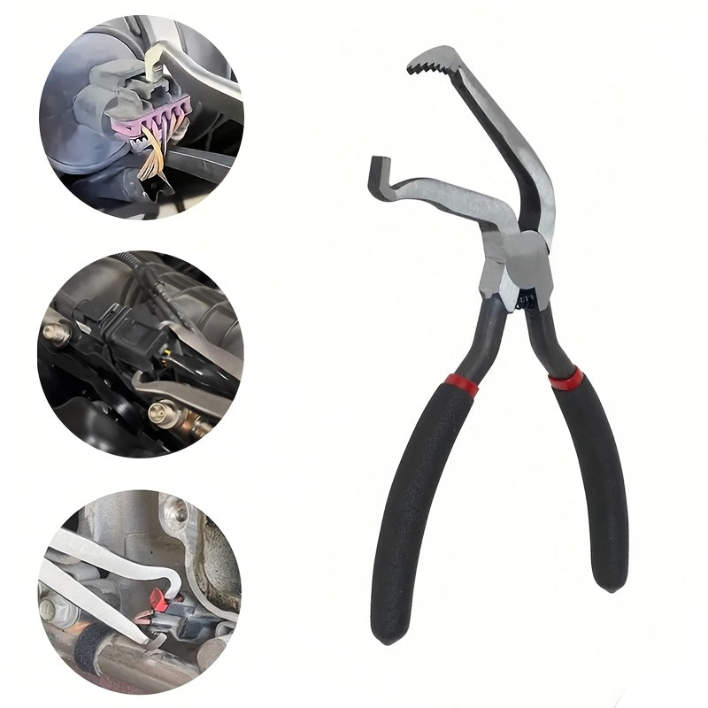 TEMU 60°bending Auto Electrical Disconnect Pliers, Universal Plug And Fuel Line Disconnect Tool For Ignition Coils, Long Spark Plugs And Air Flow