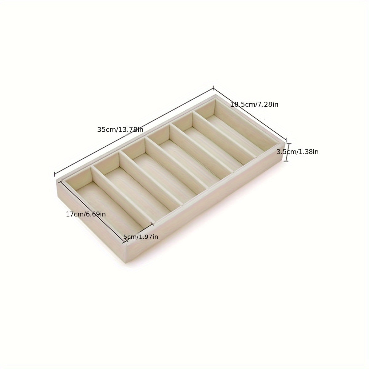 TEMU 1pc Velvet Fashion Glasses Organizer 6 Grid Organizer Tray Velvet Glasses Tray Stackable Glasses Display Case Velvet Jewelry Tray For Women