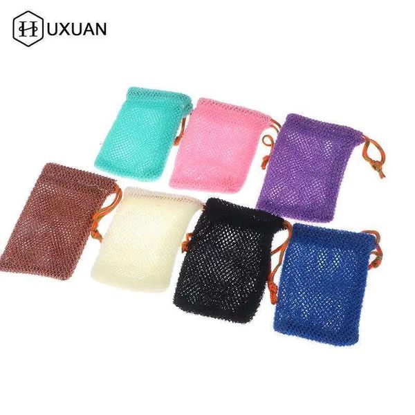 En Nylon Saver Bag Pouch Bar Plentiful Bubble Foam Exfoliating Soap Mesh Bags For Shower Soaps Holder Pocket