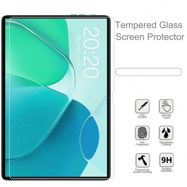 2 Pieces HD Scratch Proof Screen Protector Tempered Glass For Teclast M50 Pro 2023 10.1-inch Tablet Protective Film Free Bubble