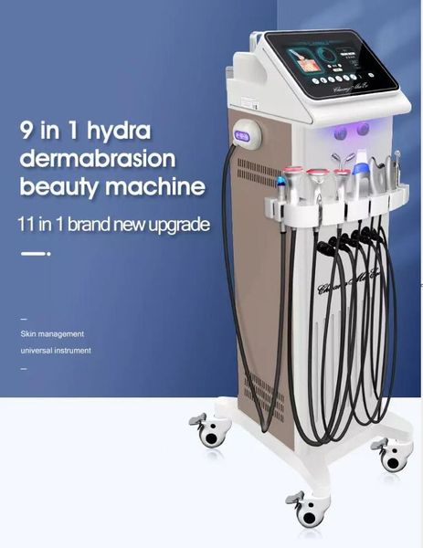 New 9 in 1 microdermabrasion South Korea features H2O2 large bubbles facial face lift clean facial therapy Aqua Peel BIO Lifting wrinkles re