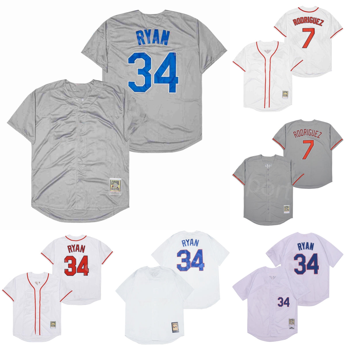 Vintage 1993 Retro Baseball 7 Ivan Rodriguez Jerseys Throwback Retire Grey White Team Uniform Embroidery And Sewing For Sport Fans Top Quality On Sa