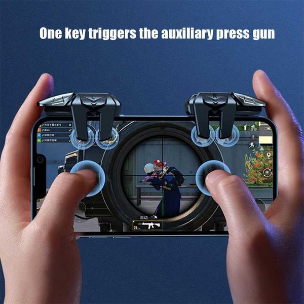Game Controllers Joysticks Mobile Game Trigger for PUBG Phone Gaming Controller Gamepad Joystick Aim Shooting L1 R1 Key Button for iPhone Ga