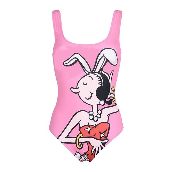 Women Crew Neck One Piece Swimsuit Stylish Push Up Surf Swimsuit Halter Bikini Summer Couples Vacation Swimsuit